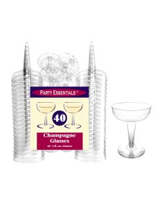 4 oz. Clear Champagne Glasses