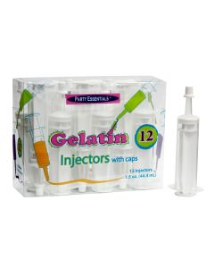 Clear Jello Injectors w/ Cap