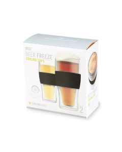 Beer FREEZEâ„¢ Cooling Cups in Black (set of 2) by HOSTÂ®