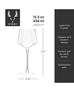 Seneca Wine Glass by Viski