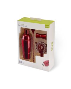 Red Barware Set