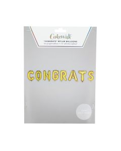 Gold CONGRATS Mylar Balloon