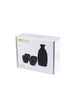 Mogaâ„¢: 5-Piece Sake Set in Black by True