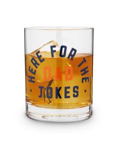 Here for the Dad Jokes Cocktail Glass by BlushÂ®