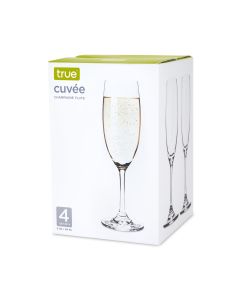 CuvÃ©e Set of 4 Champagne Flutes by True