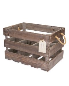 Wooden 6-Bottle Crate by TwineÂ®