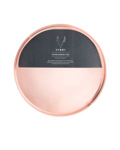 Round Copper Serving Tray by ViskiÂ®